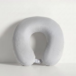 Подушка Basic из микрофибры с эффектом памяти U-shape, серый