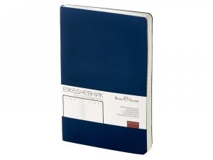 Ежедневник А5 недатированный Megapolis Velvet Flex, темно-синий
