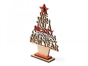 Рождественская елка TINSEL, натуральный/красный