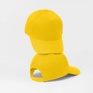 Бейсболка Poly 5-ти панельная 120 гр, желтый