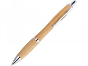 Шариковая ручка SAGANO из бамбука, серебристый