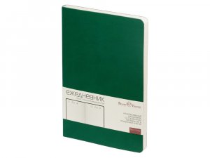 Ежедневник А5 недатированный Megapolis Velvet Flex, зеленый