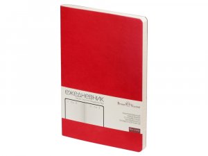 Ежедневник А5 недатированный Megapolis Velvet Flex, красный