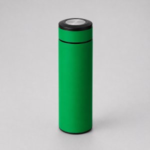 Термос Confident с покрытием soft-touch 420мл, зеленый (P)