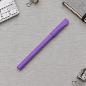 Ручка картонная с колпачком Recycled, фиолетовый (Р)