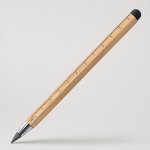 Вечный карандаш Sicily Bamboo из бамбука со стилусом и линейкой