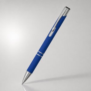 Ручка металлическая шариковая C1 софт-тач, синий