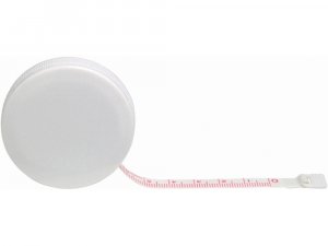 Рулетка Button, 1,5 м, белый