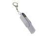 USB-флешка на 128 Гб 2 в 1 поворотный механизм, c дополнительным разъемом Type-C с одноцветным металлическим клипом, белый