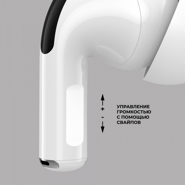 Беспроводные наушники с микрофоном Air Pro 2 ANC, TWS, BT 5.3, 300 мАч, ANC, QI, белый, Deppa