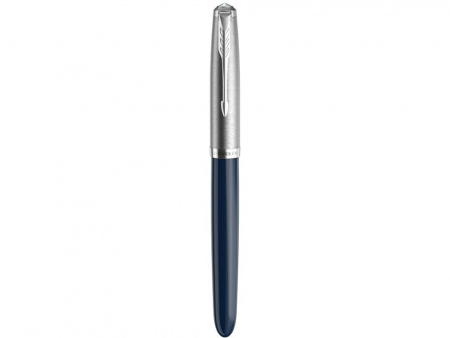 Перьевая ручка Parker 51 CORE MIDNIGHT BLUE CT, перо: F, цвет чернил: black, в подарочной упаковке.