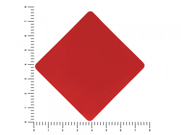 ПАТЧ РОМБ soft-touch (красный) 7,6 х 7,6 см