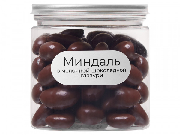 Миндаль в молочной шоколадной глазури, 140 гр (Р)