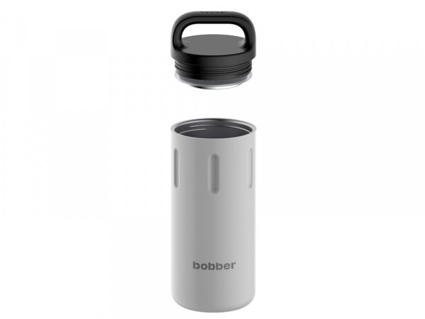 Вакуумный термос с керамическим покрытием бытовой, тм bobber, 590 мл. Артикул Bottle-590 Sand Grey (серый)