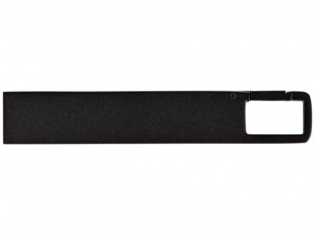 USB 2.0- флешка на 32 Гб c подсветкой логотипа Hook LED, темно-серый, синяя подсветка