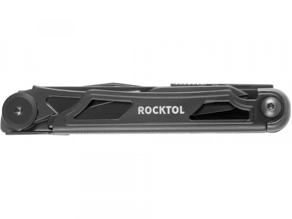 Нож-мультитул Rocktol 12 в 1, кожаный чехол, черный