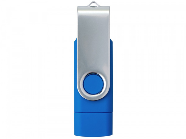 USB3.0/USB Type-C флешка на 16 Гб Квебек C, синий
