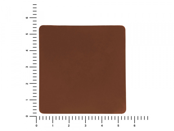 ПАТЧ КВАДРАТ soft-touch (коричневый ) 5,5 х 5,5 см