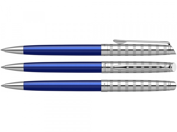 Шариковая ручка Waterman Hemisphere French riviera Deluxe BLU LOUNGE в подарочной коробке