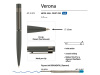 Ручка шариковая автоматическая BrunoVisconti VERONA цвет корпуса серый, soft-touch, 1 мм, синяя