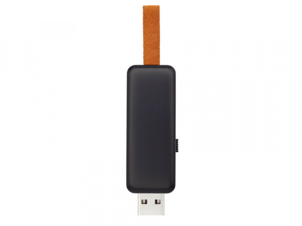 USB-флеш-накопитель Gleamобъемом 16 ГБ с подсветкой, черный