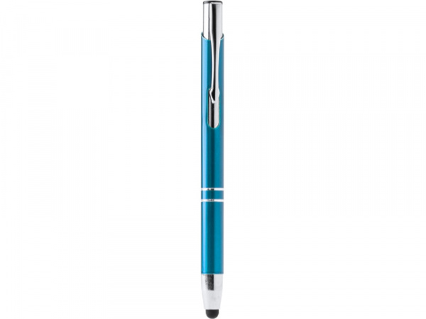 Ручка-стилус металлическая шариковая KRUGER, голубой