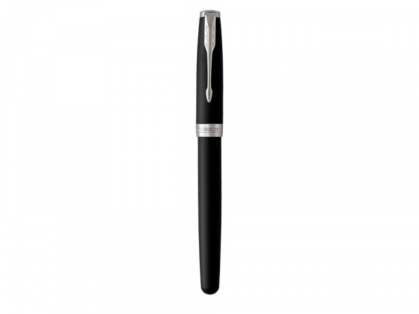 Ручка роллер Parker Sonnet  Lacquer Deep Black CT, стержень: F, цвет чернил: black, в подарочной упаковке