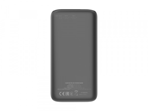 Портативный аккумулятор Canyon PB-301 (CNE-CPB301B), черный