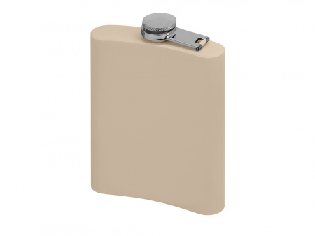 Фляжка 240 мл Remarque soft touch, 304 сталь, бежевый