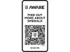 Emerald поло унисекс с коротким рукавом из переработанных материалов Aware™. - Белый