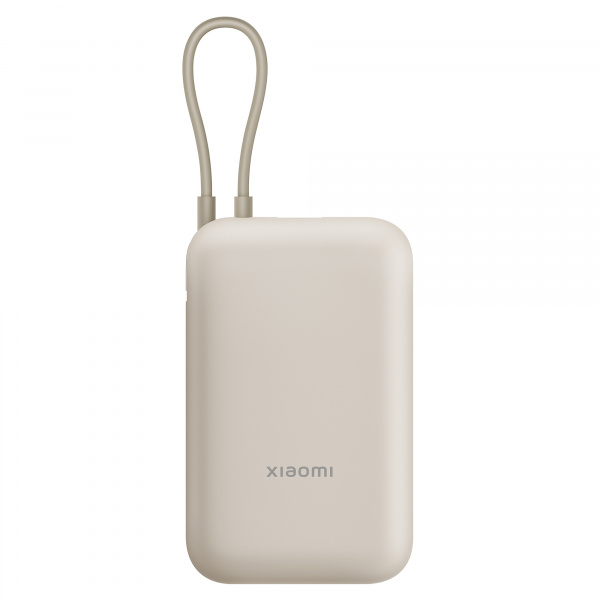 Внешний аккумулятор со встроенным кабелем 22.5W Xiaomi Power Bank 10000mAh (Integrated Cable) Tan GL