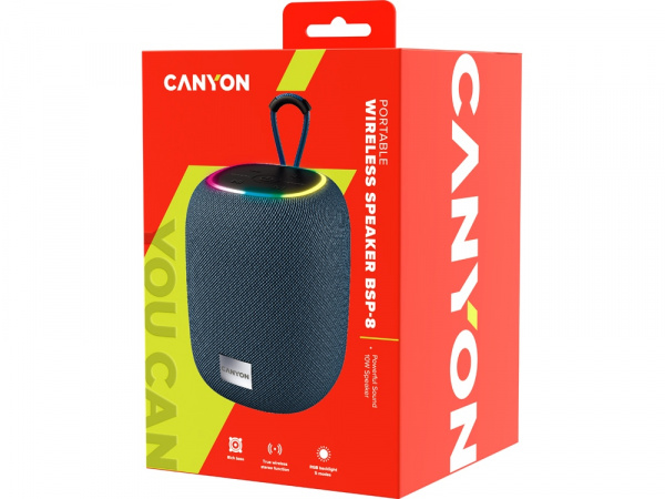 Беспроводная колонка Canyon BSP-8 (CNE-CBTSP8G), 10 Вт, серый