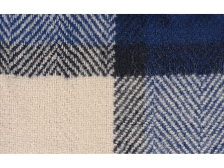 Плед акриловый в клетку Tartan, синий