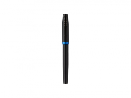 Перьевая ручка Parker IM Vibrant Rings Flame Blue, стержень:F, цвет чернил: blue, в подарочной упаковке.