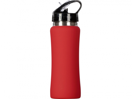 Бутылка для воды Bottle C1, сталь, soft touch, 600 мл, красный (Р)