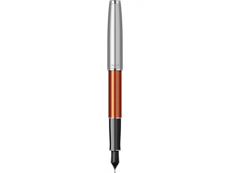 Перьевая ручка Parker Sonnet Essentials Orange SB Steel CT, перо: F, цвет чернил black, в подарочной упаковке.