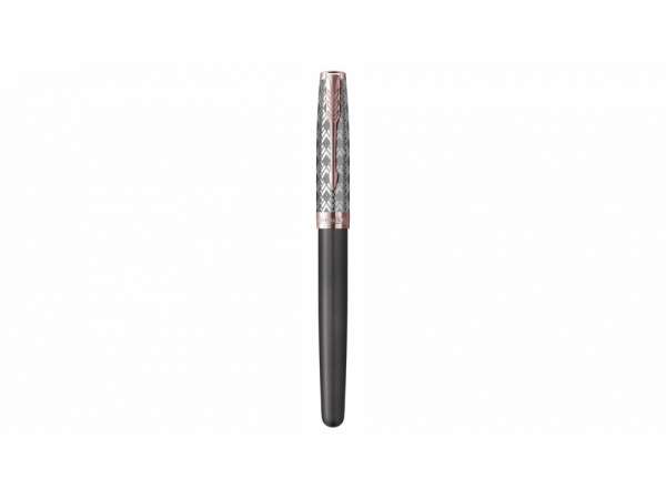 Ручка-роллер Parker Sonnet Premium Refresh GREY GT, стержень: F, цвет чернил: black, в подарочной упаковке