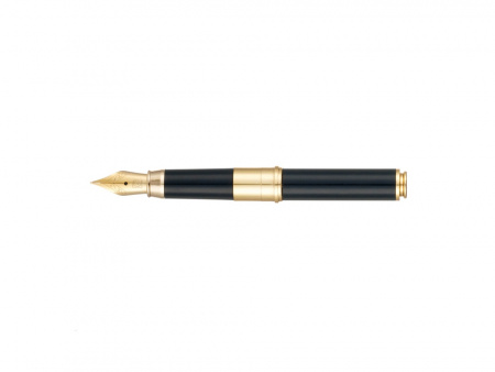 Ручка 2 в 1 шариковая и перьевая Pierre Cardin коллекция 2 в 1 | COMBI PEN. Корпус - латунь. Материал клипа - сталь. Цвет - черный. Упаковка Е