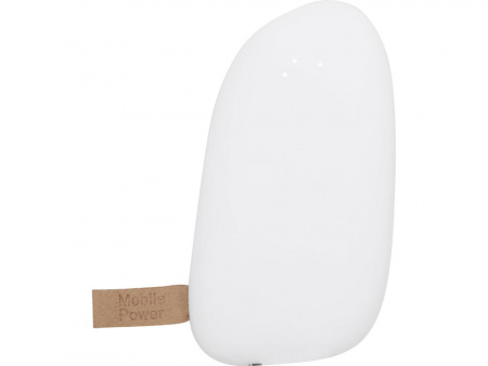Внешний аккумулятор в форме камня Stone, 5200 mAh, белый