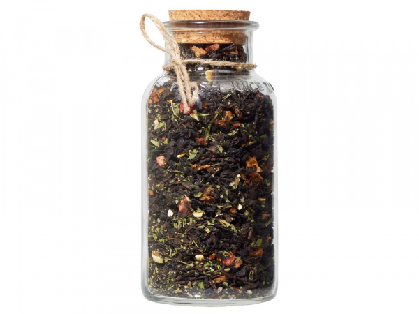 Сокочай чёрный Ананас, клубника, мята, мёд, лимон, 130 г.