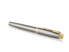 Перьевая ручка Parker IM Metal Brushed Metal GT, перо: F, цвет чернил: blue