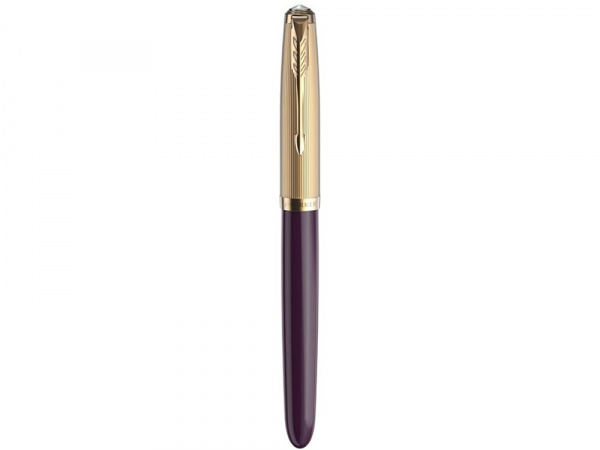 Перьевая ручка Parker 51 DELUXE PLUM GT, перо: F, цвет чернил: black, в подарочной упаковке.