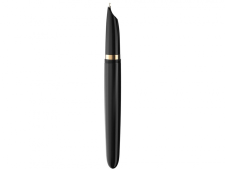 Перьевая ручка Parker 51 DELUXE BLACK GT, перо: F, цвет чернил: black, в подарочной упаковке.